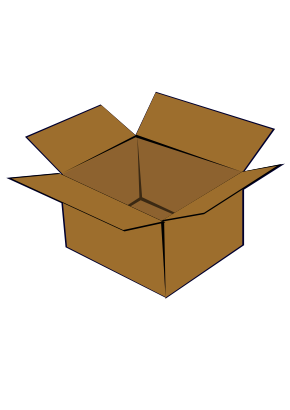 Icône marron boite carton à télécharger gratuitement